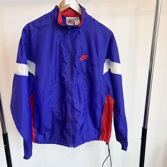 Vtg Nike‎ Windbreaker Track Jacket Mens Large Full zip Performance Athletic 90s - Picture 1 of 6